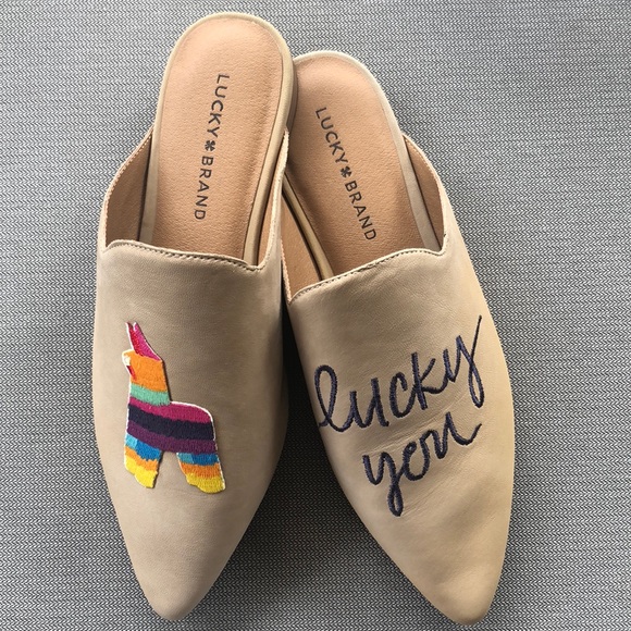 Lucky Brand Shoes - New Lucky Brand Llama “Lucky You” Mules